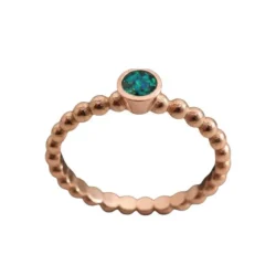 Bubble style 9 carat gold rose gold ring featuring Cremation Ashes