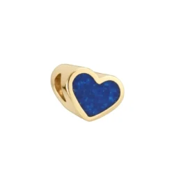 9 carat gold heart Pandora bead with cremation ashes